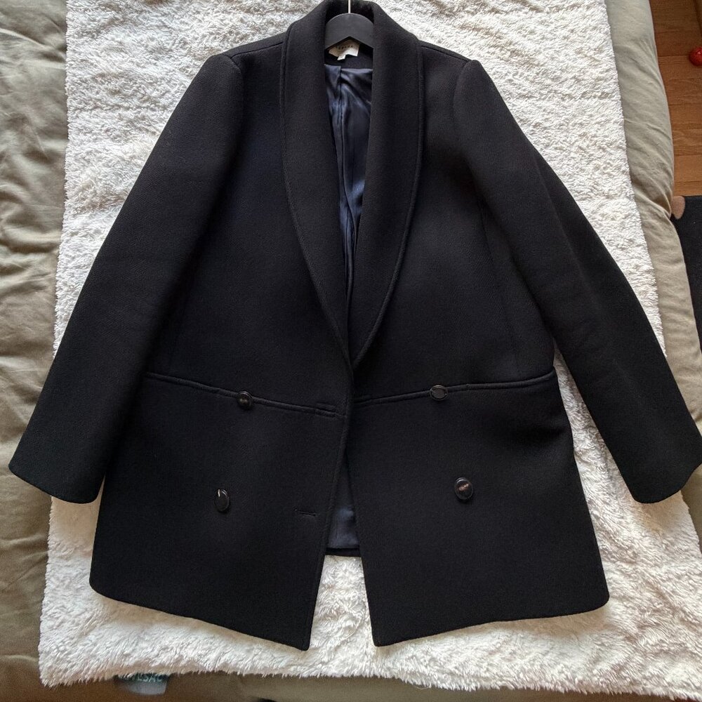 Sezane James Coat Noir (Black) - Size 40 (US 8) - Picture 3 of 6